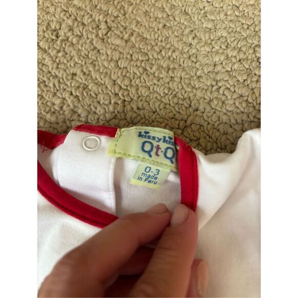 Kissy Kissy 0-3m embroidered nautical pima cotton girls romper - Picture 3 of 3